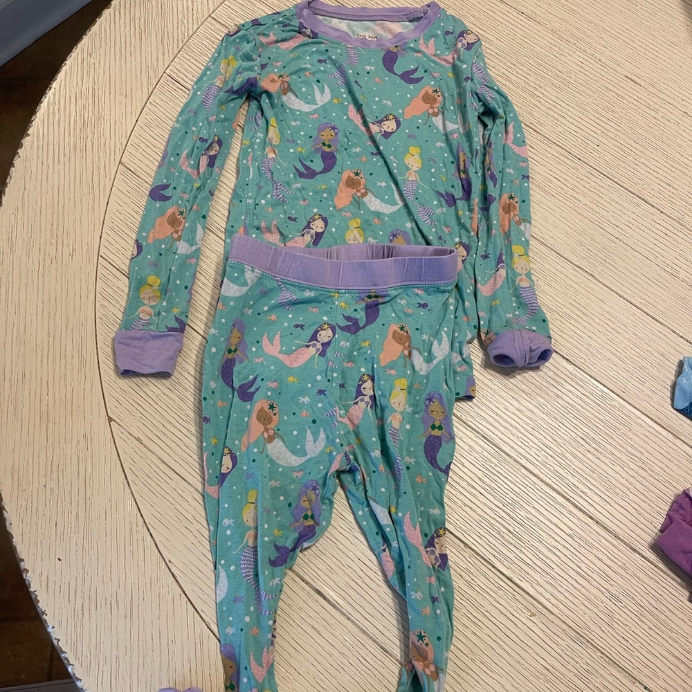 Little sleepies, mermaid, bamboo, pajamas